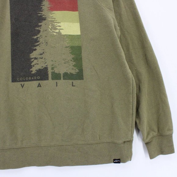Techstyles Sweatshirt Womens Brown Pullover Colorado Vail Graphic Small S - Picture 3 of 9